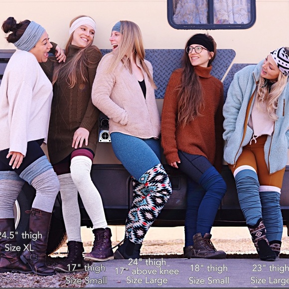 Fleece Leg Warmers and Neck Gaiter Set. - Picture 8 of 12